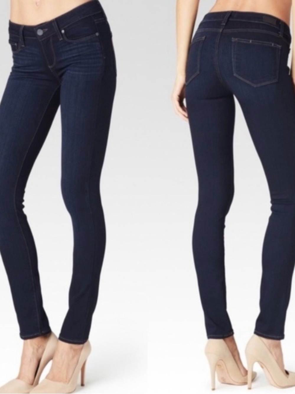 PAIGE Dark Indigo Skinny Jeans